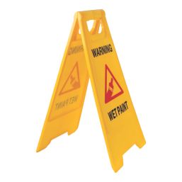 Essentials Warning Wet Paint A-Frame Safety Sign 600mm x 290mm