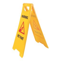 Essentials Warning Wet Paint A-Frame Safety Sign 600mm x 290mm