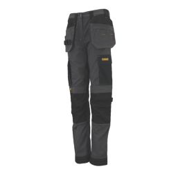 DEWALT Roseville Womens Work Trousers Grey/Black Size 14 31" L