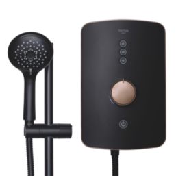 Triton Amala Black with Copper Accents 9.5kW  Electric Shower