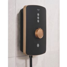 Triton Amala Black with Copper Accents 9.5kW  Electric Shower