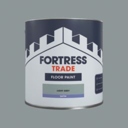 Fortress Trade 2.5Ltr Light Grey Satin Floor Paint
