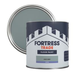 Fortress Trade 2.5Ltr Light Grey Satin Floor Paint