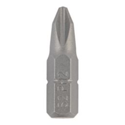Titan  6.35mm 25mm Hex Shank PH2 Screwdriver Bits 10 Pack