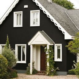 Sandtex Ultra Smooth Masonry Paint Black 5Ltr - Screwfix