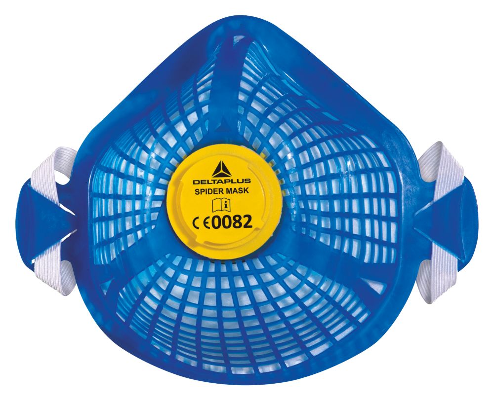 Delta Plus Spidermask Reusable Dust Mask with 5 Filters P2 Screwfix