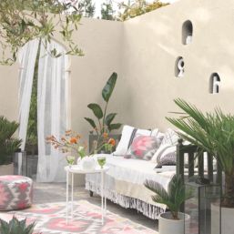 Sandtex 10Ltr Fine Textured Magnolia Masonry Paint