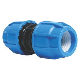 FloPlast 492012 MDPE Coupler 25mm x 25mm