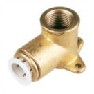 JG Speedfit  Plastic Push-Fit Adapting 90° Wall Plate Elbow 15mm x 1/2"