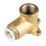 JG Speedfit  Plastic Push-Fit Adapting 90° Wall Plate Elbow 15mm x 1/2"