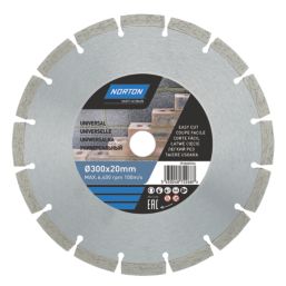 Norton  Multi-Material Segmented Diamond Cutting Blade 300mm x 20mm