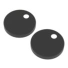 Brixton & Trade Toilet Seat Hinge Cover Caps Slim Black