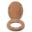 Croydex Rutland Soft-Close with Quick-Release Toilet Seat Solid Oak Natural
