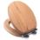 Croydex Rutland Soft-Close with Quick-Release Toilet Seat Solid Oak Natural