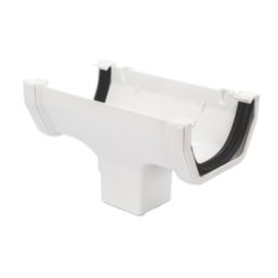 FloPlast  uPVC Square Running Outlet White 114mm x 65mm