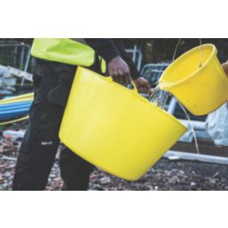 Red Gorilla  Polyethylene Tub Yellow 75Ltr