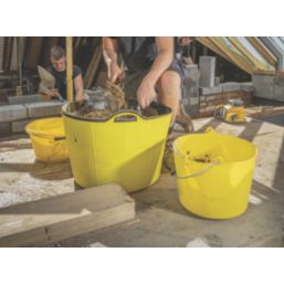 Red Gorilla  Polyethylene Tub Yellow 75Ltr