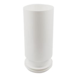Flomasta  Rigid Straight Pan Connector Extension White 250mm