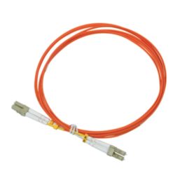 Labgear Duplex Multi Mode Orange LC- LC OM1 LSZH Fibre Optic Cable 3m