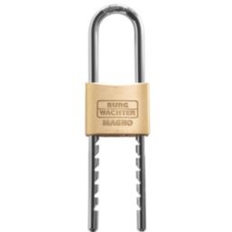 Burg-Wachter Magno Flex Brass  Water-Resistant Long Shackle  Padlock 50mm