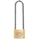 Burg-Wachter Magno Flex Brass  Water-Resistant Long Shackle  Padlock 50mm