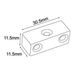 Essentials Assembly Joints White 30.5mm x 11.5mm x 11.5mm 100 Pack