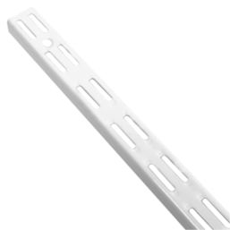 RB UK Twin Slot Uprights White 450mm x 25mm 2 Pack