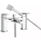Bristan Elegance Chrome 150mm Deck Mounted Dual Control Manual Shower Mixer Tap