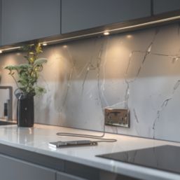 British General Nexus Metal 13A 2-Gang SP Switched Socket + 2.4A 22W 2-Outlet Type A & C USB Charger Black Nickel with Black Inserts