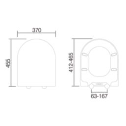 Duty Soft-Close with Quick-Release Toilet Seat Thermoset Plastic White