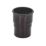 FloPlast  Round Downpipe Socket Black 68mm