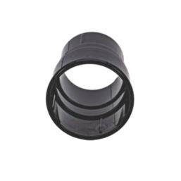 FloPlast  Round Downpipe Socket Black 68mm