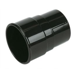 FloPlast  Round Downpipe Socket Black 68mm