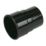 FloPlast  Round Downpipe Socket Black 68mm