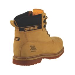 CAT Holton Size 8  Honey Water-Resistant Steel Toe Cap Safety Boots