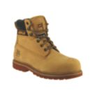 CAT Holton Size 8  Honey Water-Resistant Steel Toe Cap Safety Boots