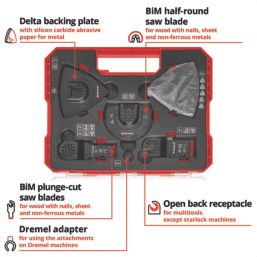 Einhell  49708135 Multi-Material Multi-Tool Accessory Kit 35 Pieces