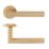 Eclipse Ultimate Revolve Fire Rated Lever On Rose Door Handle Pair Satin Brass 1 Pair