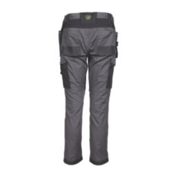 Apache Sudbury Work Trousers Grey/Black 32" W 33" L