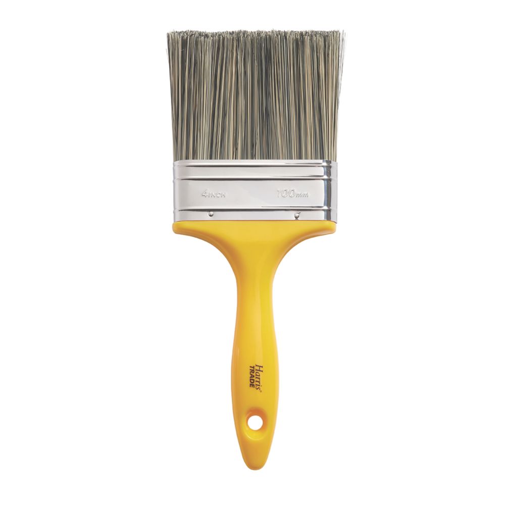 Harris Trade Flat Masonry Paint Brush 4" Screwfix