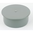 FloPlast  Push-Fit Socket Plug Grey 110mm