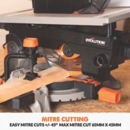 Evolution R210MTS-G2 210mm  Electric Single-Bevel  Table Mitre Saw 220V-240V