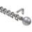 Renaissance Polished Silver Curtain Pole 16/13mm x 120-210cm