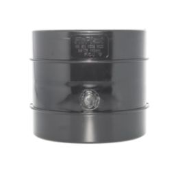 FloPlast  Solvent Weld Double Socket Coupler Black 110mm