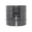 FloPlast  Solvent Weld Double Socket Coupler Black 110mm