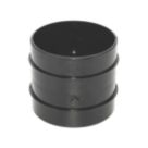 FloPlast  Solvent Weld Double Socket Coupler Black 110mm