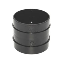 FloPlast  Solvent Weld Double Socket Coupler Black 110mm