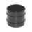 FloPlast  Solvent Weld Double Socket Coupler Black 110mm