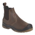 Apache AP715SM Size 10  Brown Water-Resistant Steel Toe Cap Safety Dealer Boots