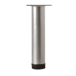 Rothley Round Furniture Leg Silver 150mm